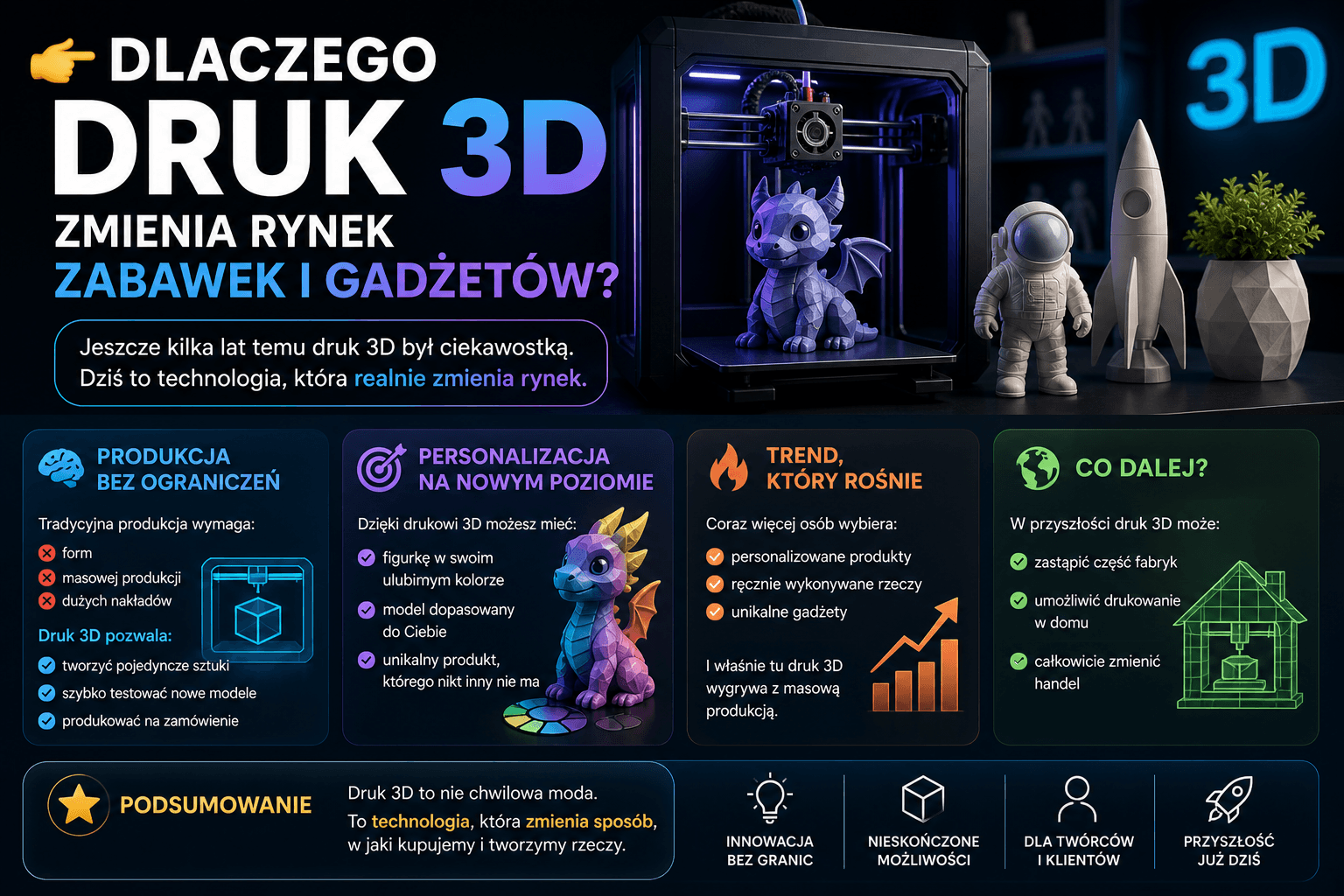 👉 Dlaczego druk 3D zmienia rynek zabawek i gadżetów?